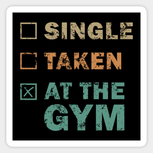 Single Taken at the Gym Magnet